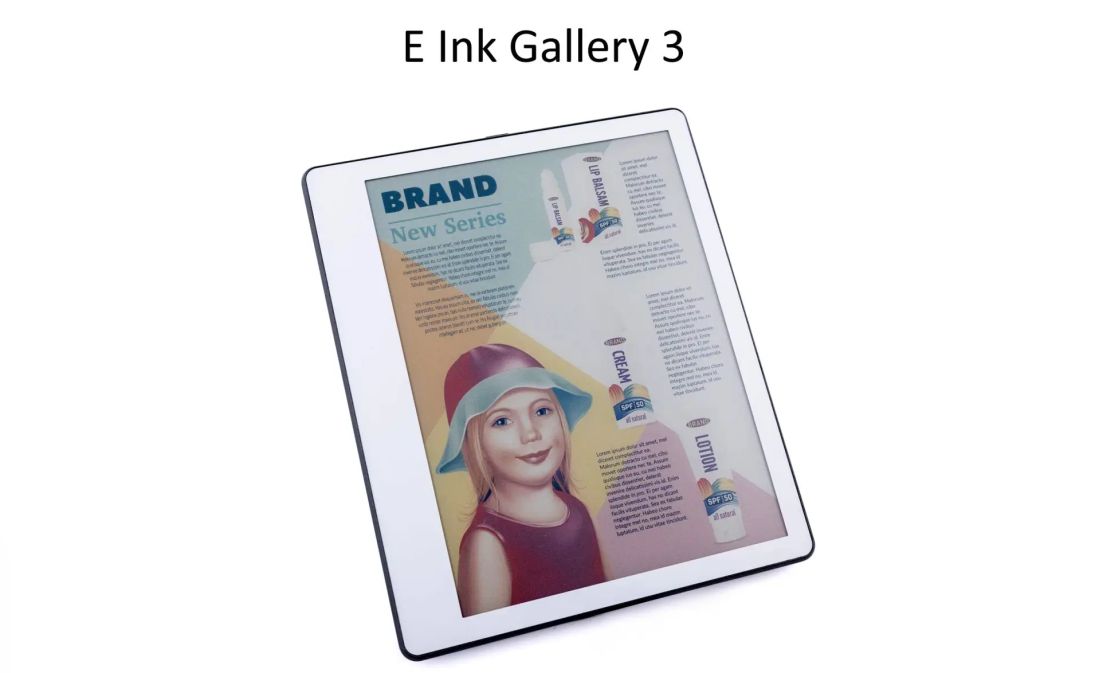 e ink acep gallery 3 ink screen
