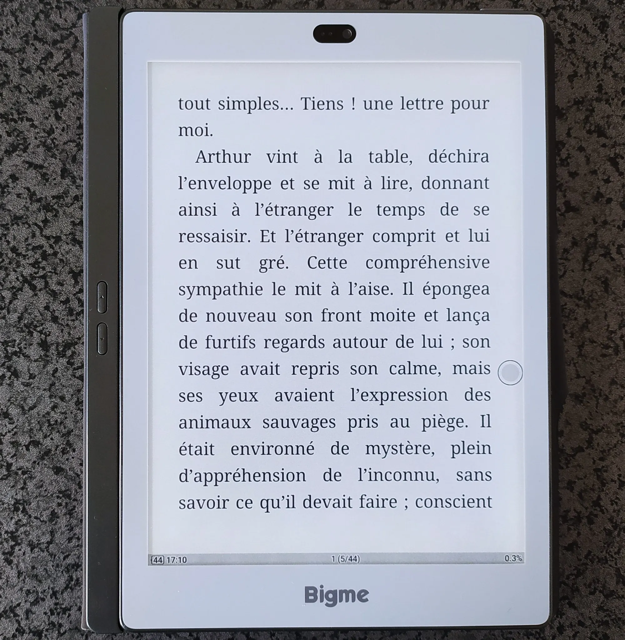bigme e-reader with moon reader