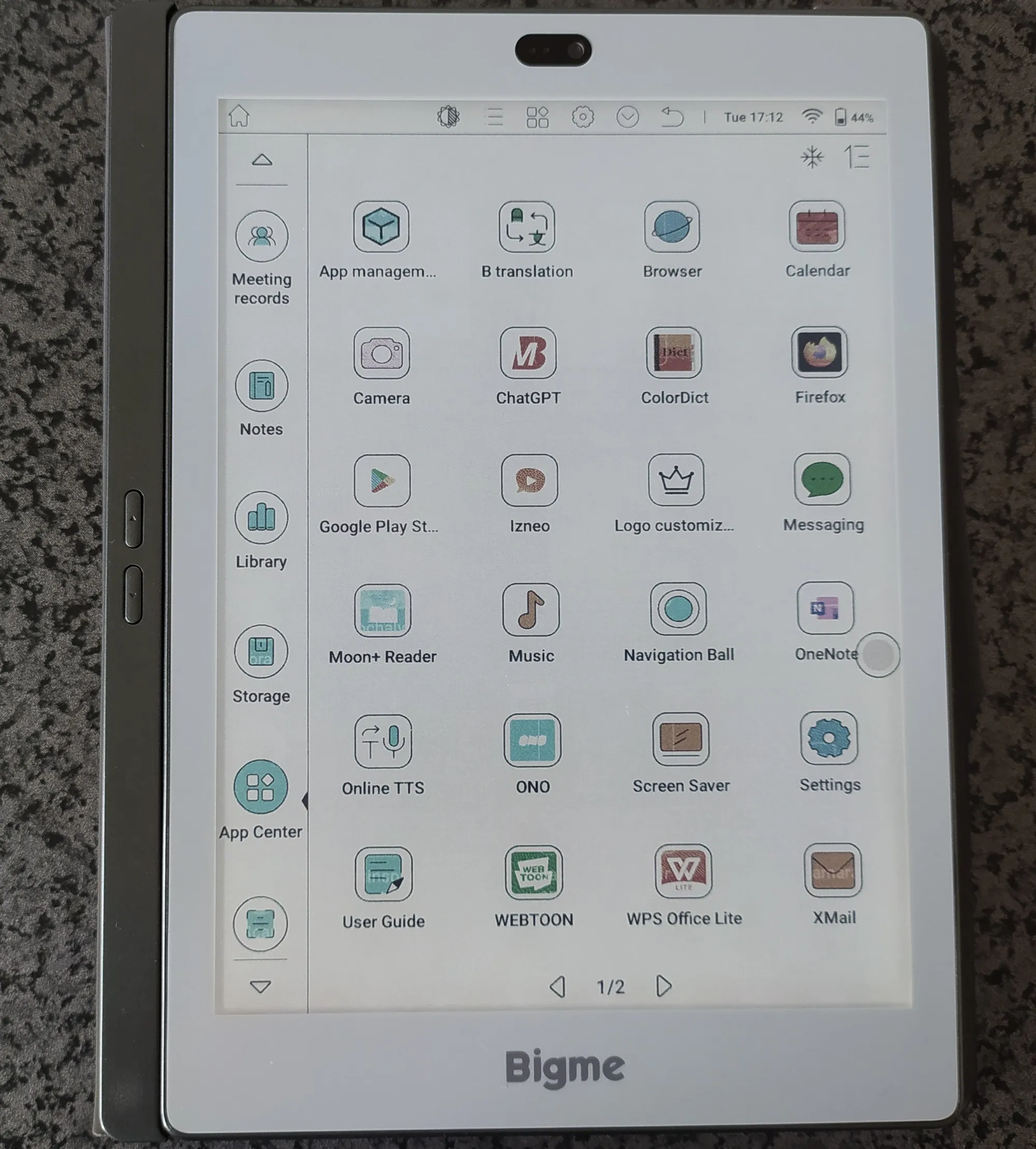 bigme s6 color+ android apps
