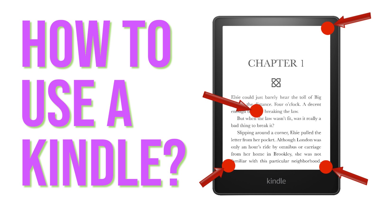 How to use a kindle tutorial