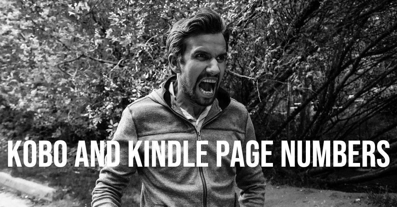 annoying page numbers on kindle and kobo e-readers
