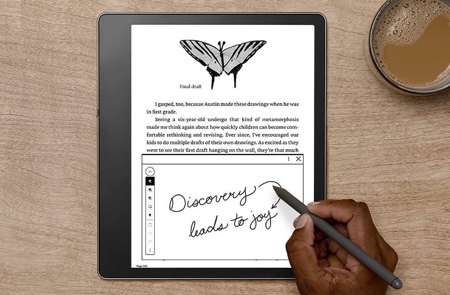 Kindle scribe andwriting to text