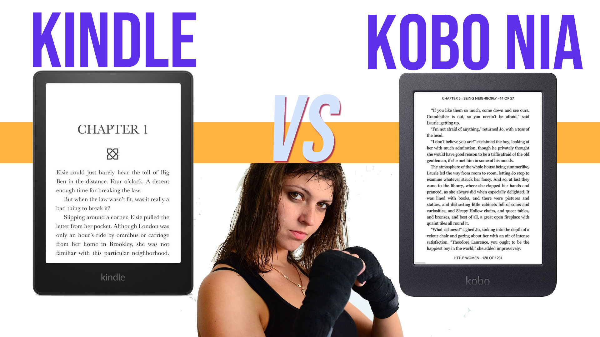 Kindle vs kobo nia e-reader comparison
