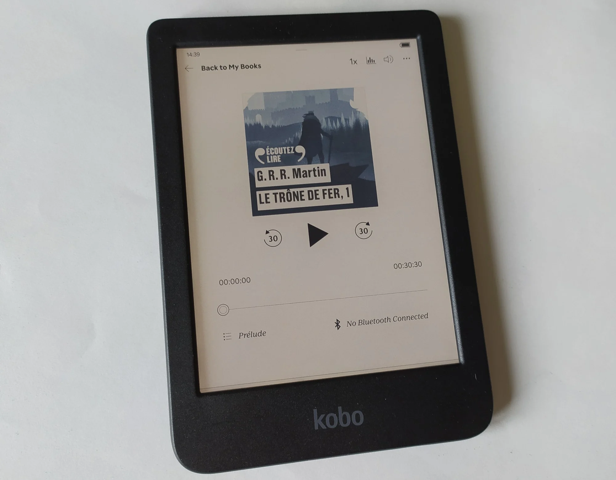 kobo clara colour e-reader audio book player