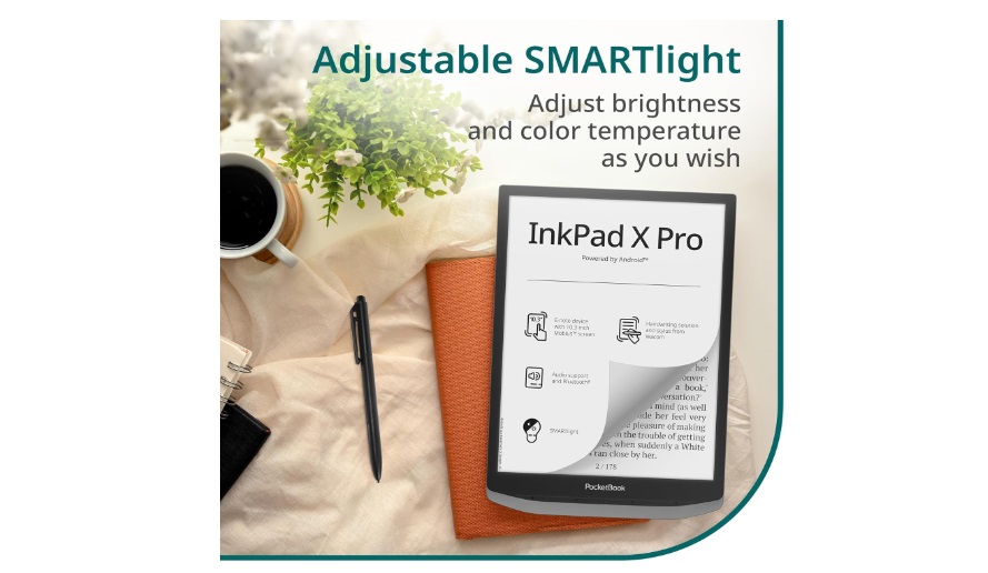Pocketbook InkPad X Pro smartlight e-reader e note